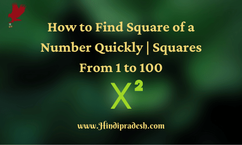 squares from 1 to 100